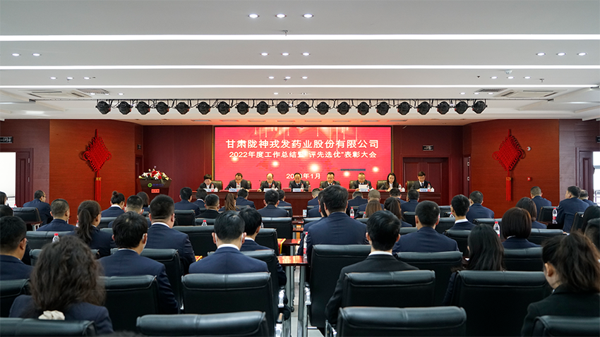 凝心聚力，踔厲奮發(fā)，奮力譜寫隴神戎發(fā)高質(zhì)量發(fā)展新篇章——隴神戎發(fā)隆重舉行2022年度工作總結(jié)暨評先選優(yōu)表彰大會