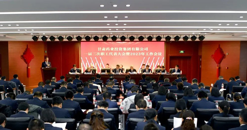 【集團(tuán)要聞】錨定目標(biāo) 鼓足干勁 爭先進(jìn)位 奮力譜寫集團(tuán)高質(zhì)量發(fā)展新篇章—甘肅藥業(yè)集團(tuán)召開一屆三次職工代表大會(huì)暨2023年工作會(huì)議