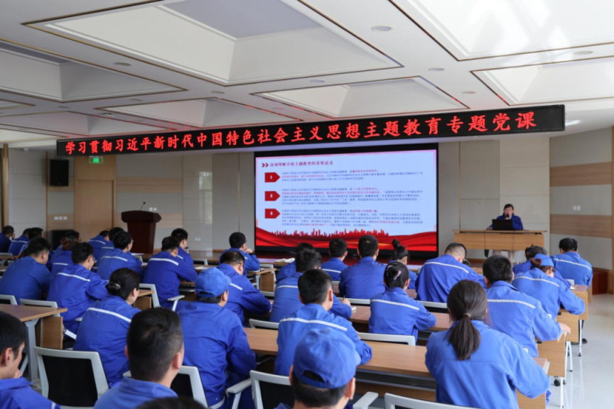 【普安新聞】扎實開展主題教育 為奮進(jìn)新征程凝心聚力——公司黨委副書記宋月紅講授主題教育專題黨課