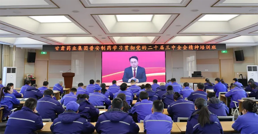 【普安新聞】深學(xué)細(xì)悟 實(shí)干篤行|甘肅藥業(yè)集團(tuán)普安制藥舉辦學(xué)習(xí)貫徹黨的二十屆三中全會(huì)精神培訓(xùn)班